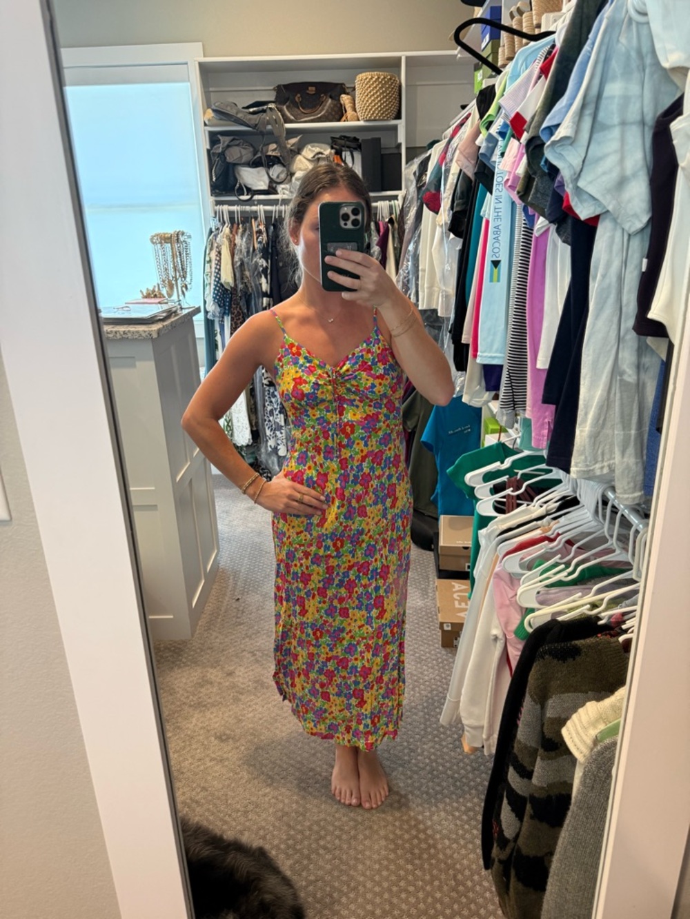Faithfull the Brand Shayna Midi Dress (Size 4)